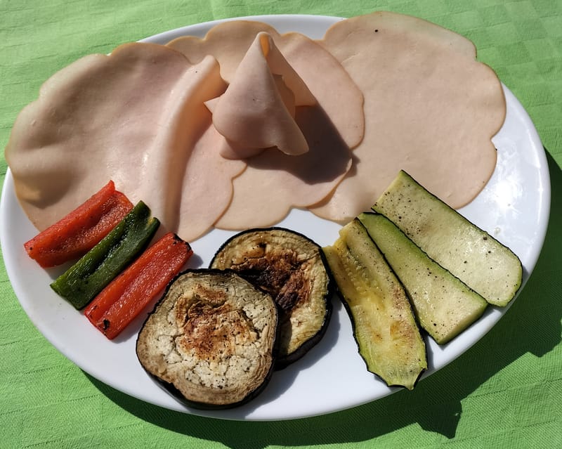 Tacchino Arrosto con verdure grigliate