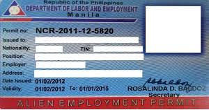 AEP 菲律宾劳工部外劳工作许可取消申请