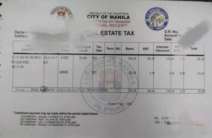 菲律宾地基税缴纳服务Real Property Tax（房产税/地基税）