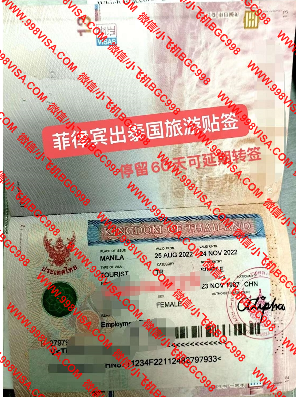 菲律宾办理入境泰国签的证服务