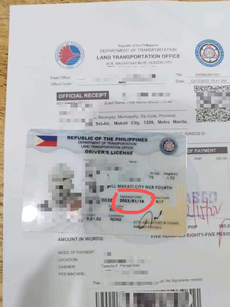 菲律宾过期驾驶证更换案例D06过期驾照