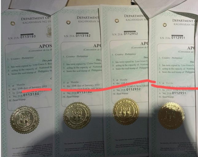 菲律宾外交部文件认证案例