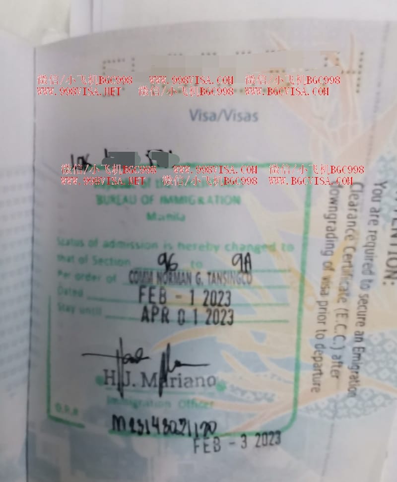 马尼拉移民局签证降签案例分享