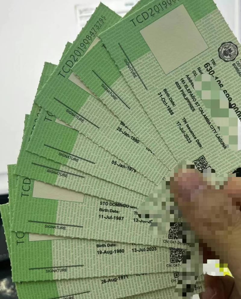 菲律宾TIN ID 申请服务案例分享