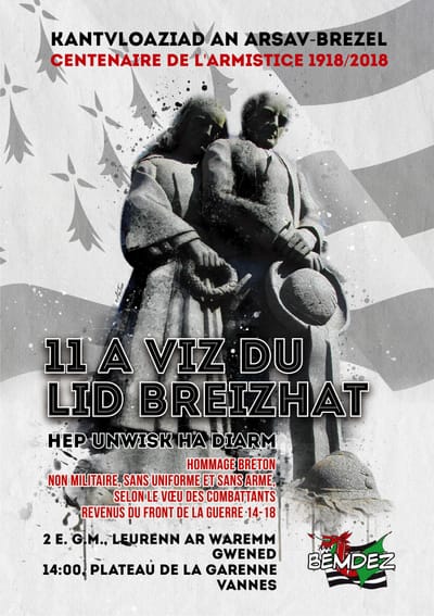Kantvloaziad an Arsav-Brezel / Centenaire de l’Armistice – 1918/2018