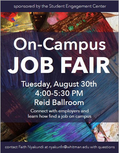 On-Campus Job Fair Poster