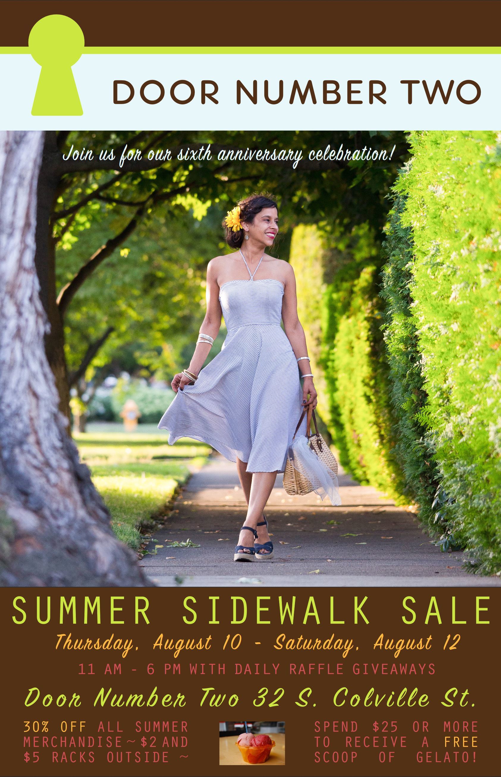 Summer Sidewalk Sale Poster