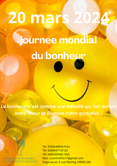 journée mondial du bonheur