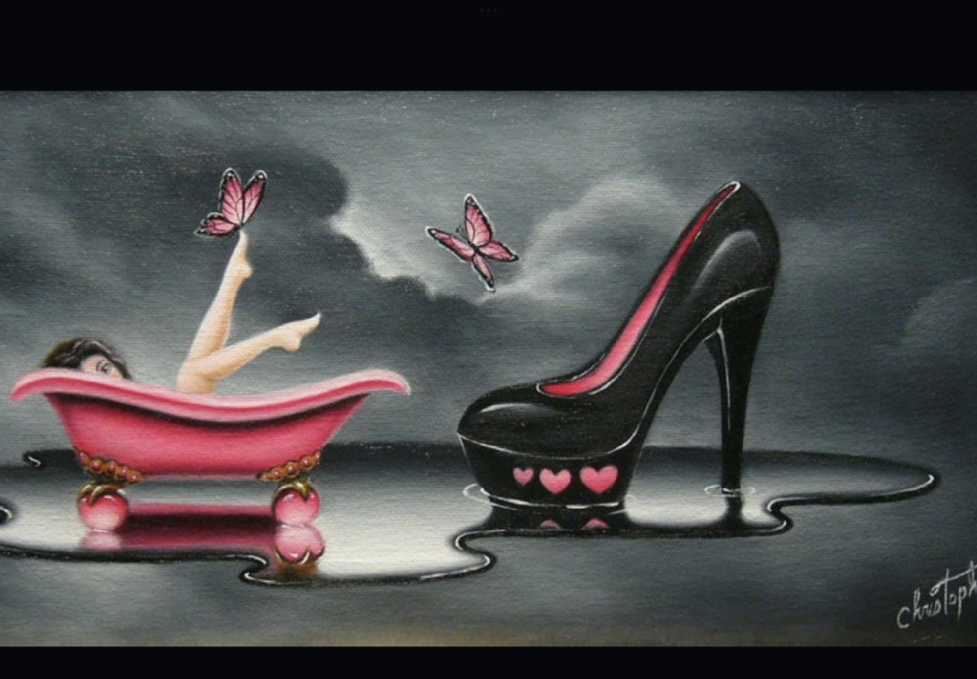 THE SHOE……20x41 cm (8x16 in)…….Oil on Canvas……