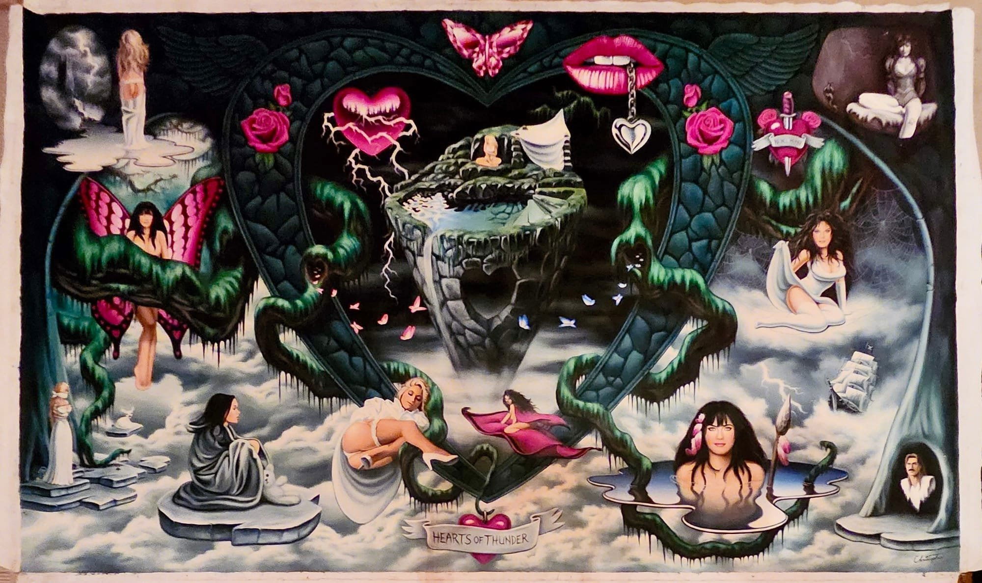 THUNDER HEARTS REBEL HEARTS……132x213 cm (52x84 in)……Oil on Canvas……