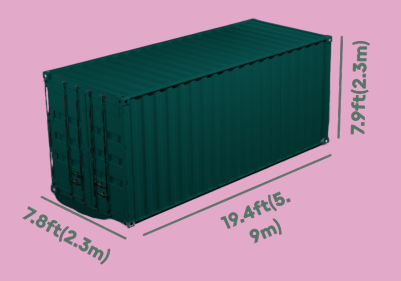20ft Container 26 tonne without Pallet 25 tonne with Pallet