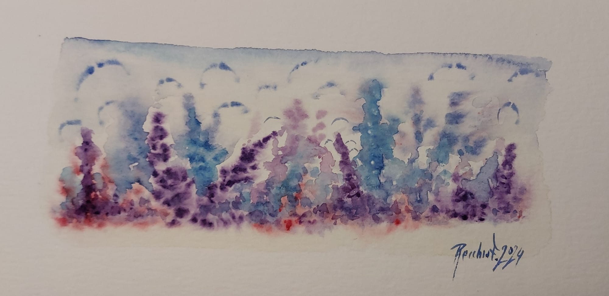 paesaggio viola