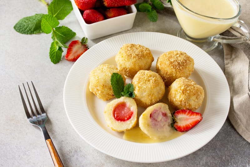 Erdbeerknödel