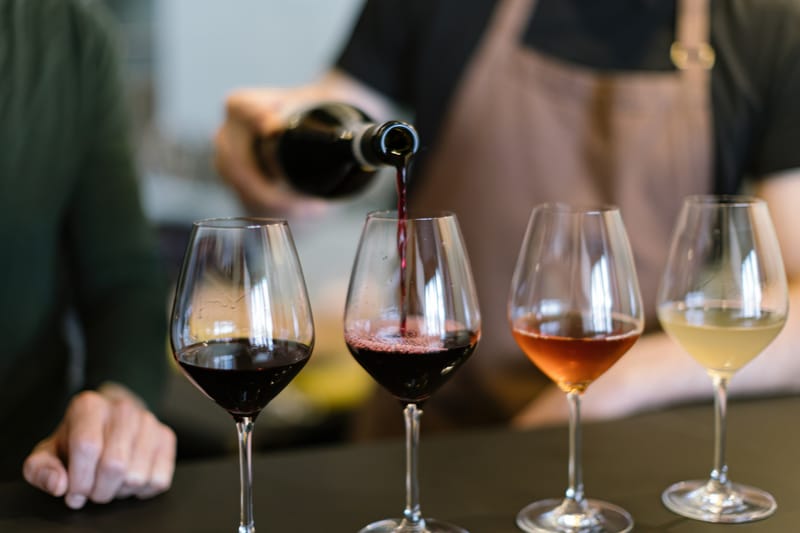 Rot- und Weißwein