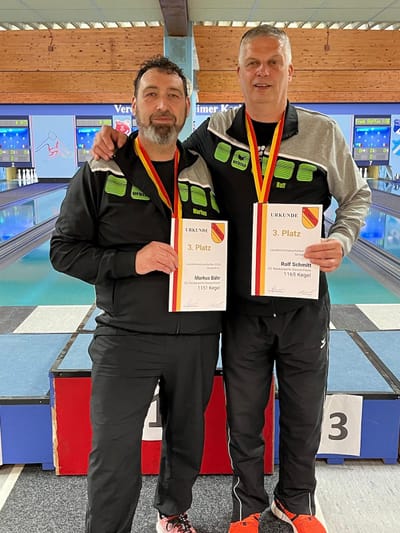 Markus Bähr und Ralf Schmitt wurden 3.Badischer Meister im NBKV