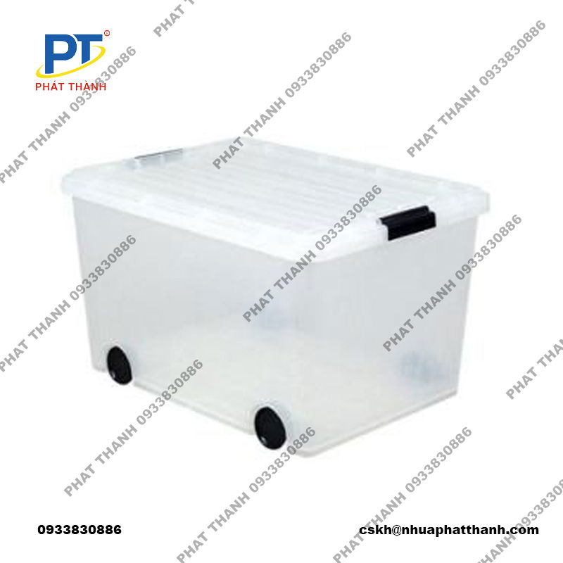 Thùng nhựa đựng đồ 140L bánh xe, đa năng, dễ dàng di chuyển