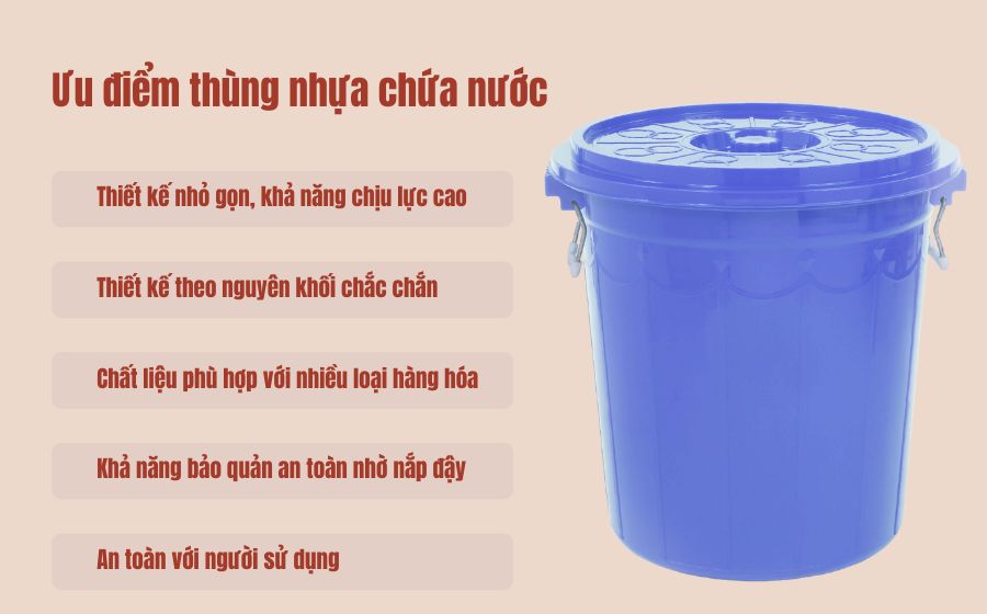 Thùng nhựa chứa nước cao cấp: Sang trọng, đẳng cấp