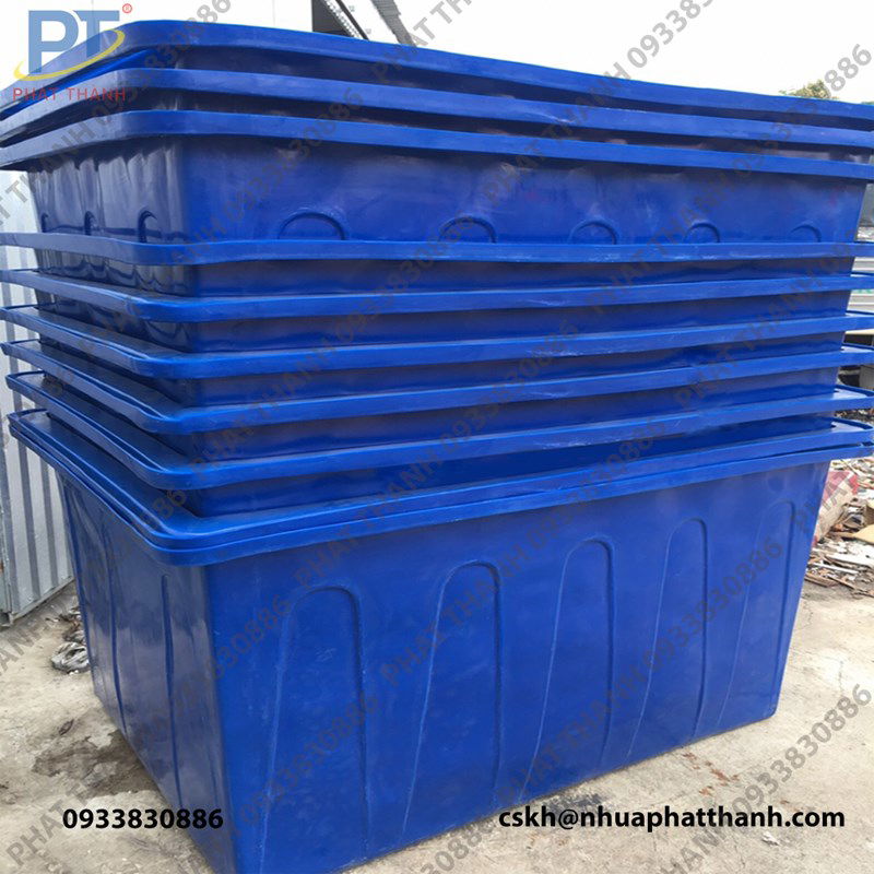 Thùng nhựa lớn nuôi cá - độ bền cao, dẻo dai, chịu lực tốt