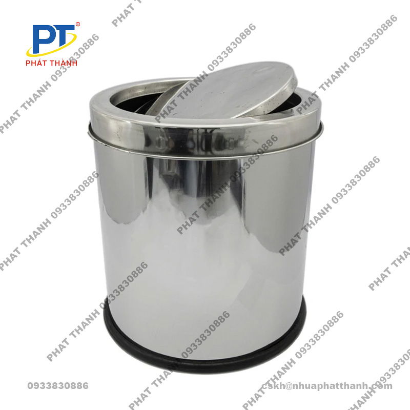 Thùng rác inox 5L nắp lật giá rẻ - Chất lượng cao, uy tín