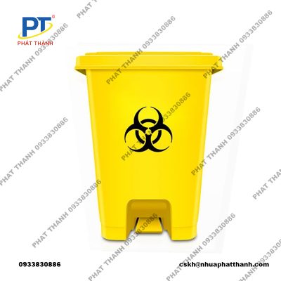 Thùng rác y tế có nắp đậy: Vệ sinh, an toàn, thẩm mỹ