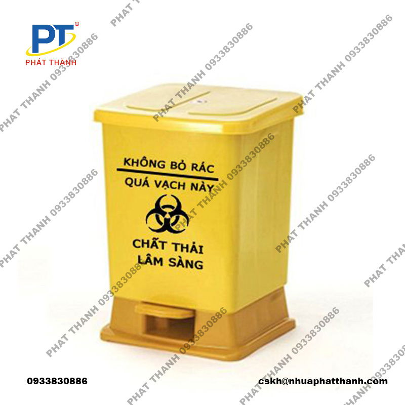 Thùng rác y tế 15L nhỏ gọn, tiện lợi, dễ sử dụng