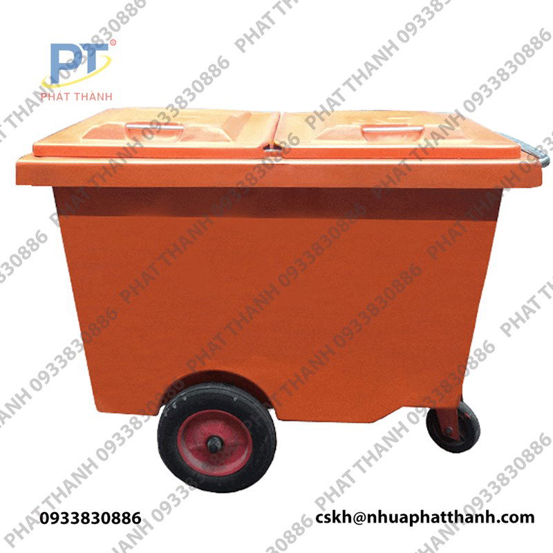Xe thu gom rác đẩy tay 1000 lít uy tín chất lượng, giá thành tốt