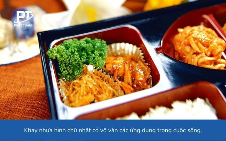 Các mẫu khay nhựa hình chữ nhật ứng dụng đa dạng