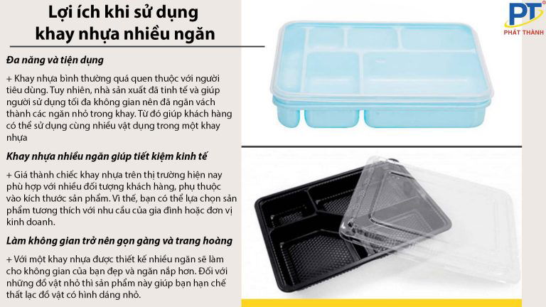 Khay nhựa nhiều ngăn - Chất lượng cao, mẫu mã đa dạng