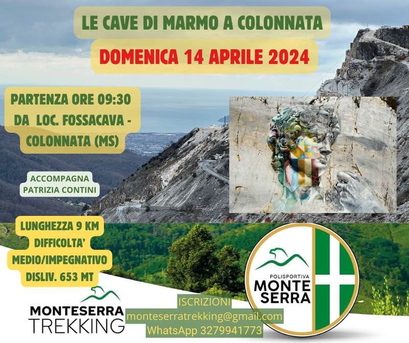 Trek Colonnata e Le Cave di Marmo