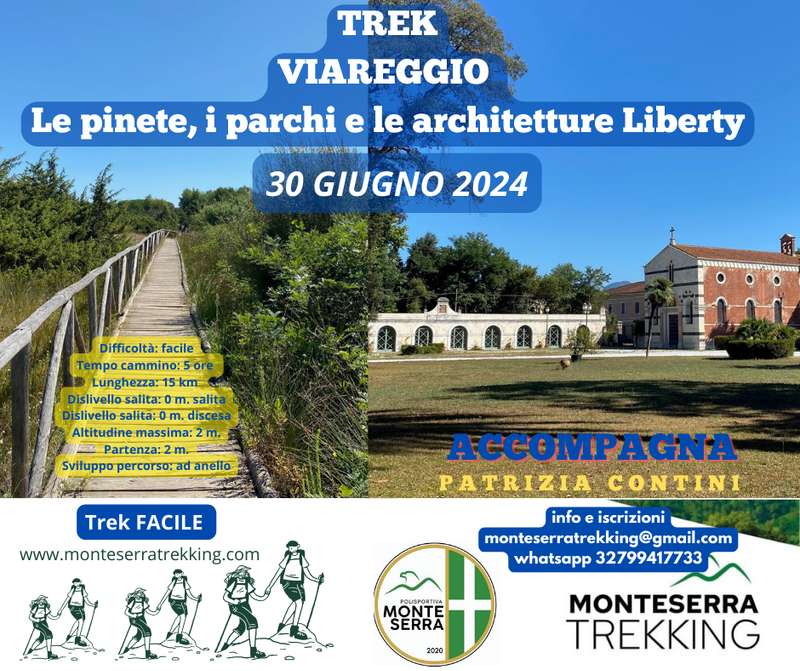 Viareggio:  Le pinete, i parchi e le architetture Liberty