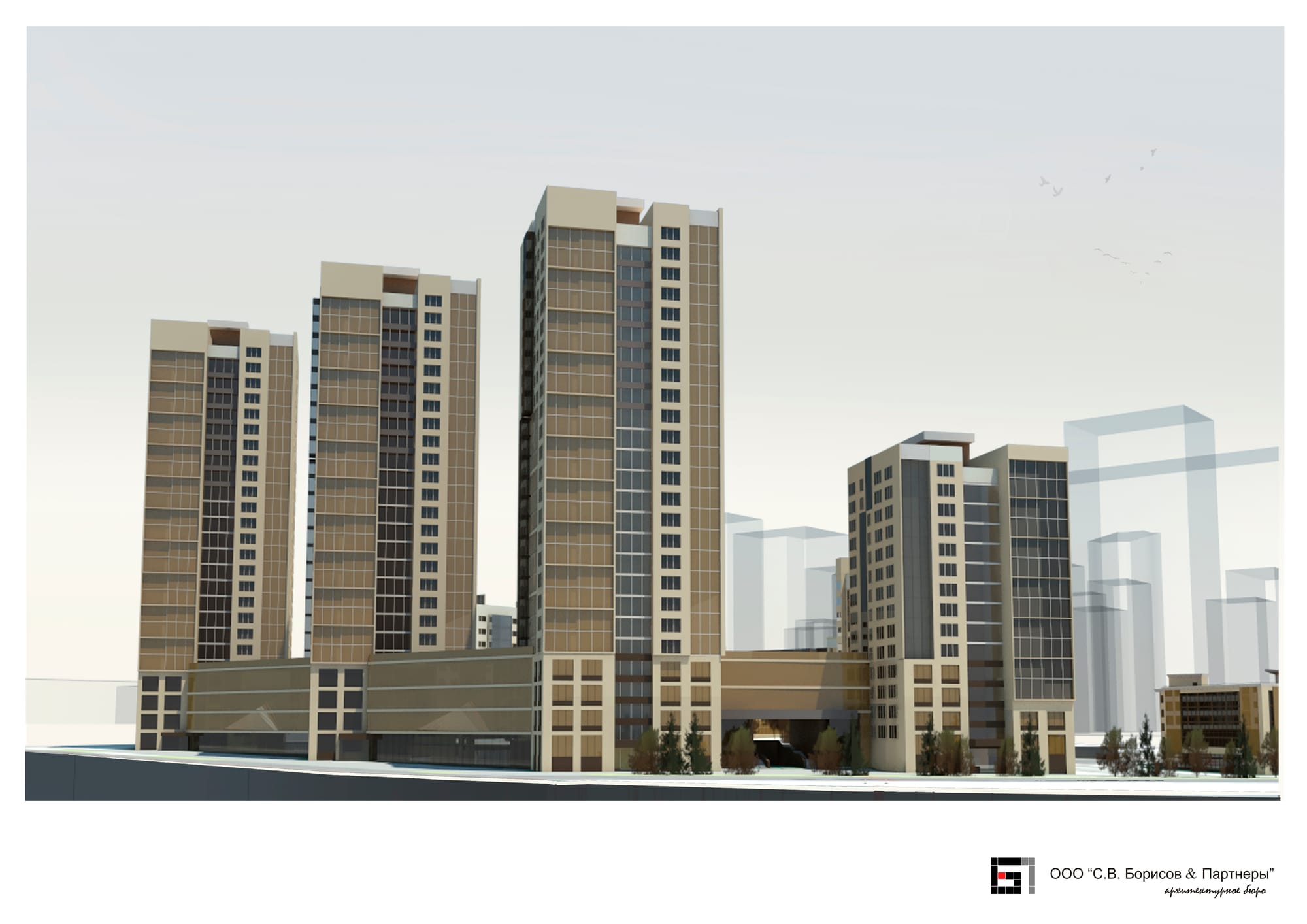 эскиз застройки - жилой комплекс "Университетский"