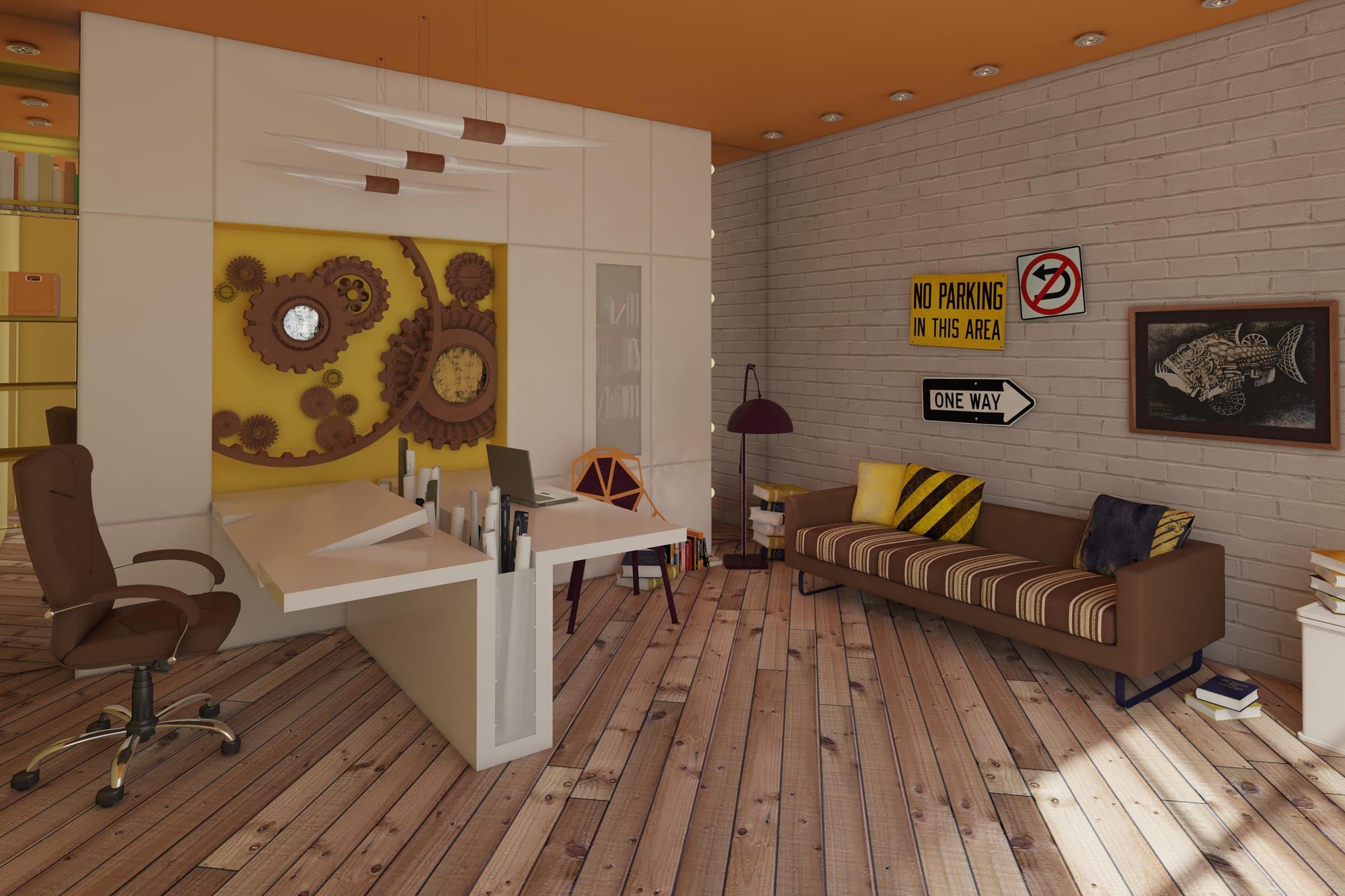 эскиз, клаузура - интереьер для художника