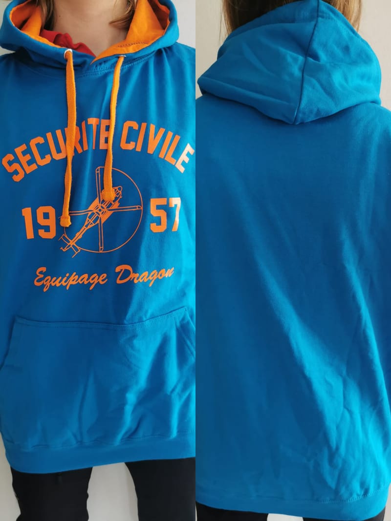 SWEAT A CAPUCHE SÉCURITÉ CIVILE