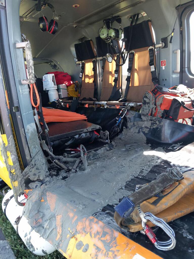 Une femme secourue baie du Mont