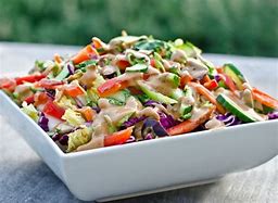 Thai Crunch Salad with Peanut Dressing