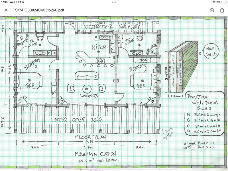 Floor Plan - Mountain Cabin