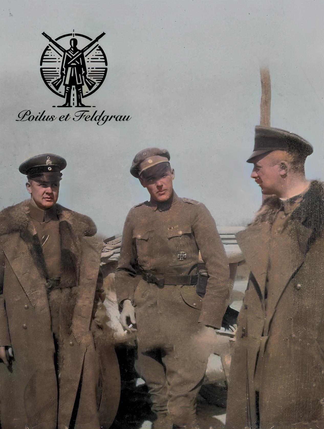 Oberleutnant Kunden, Leutnant der Reserve von Oswald, Hauptmann Wardar Gunning