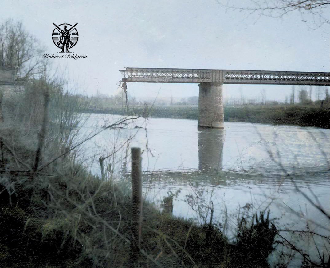 Pont détruit à Missy (Aisne)