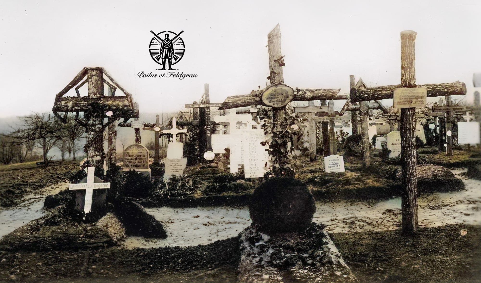 Cimetière allemand en Argonne - mars 1916