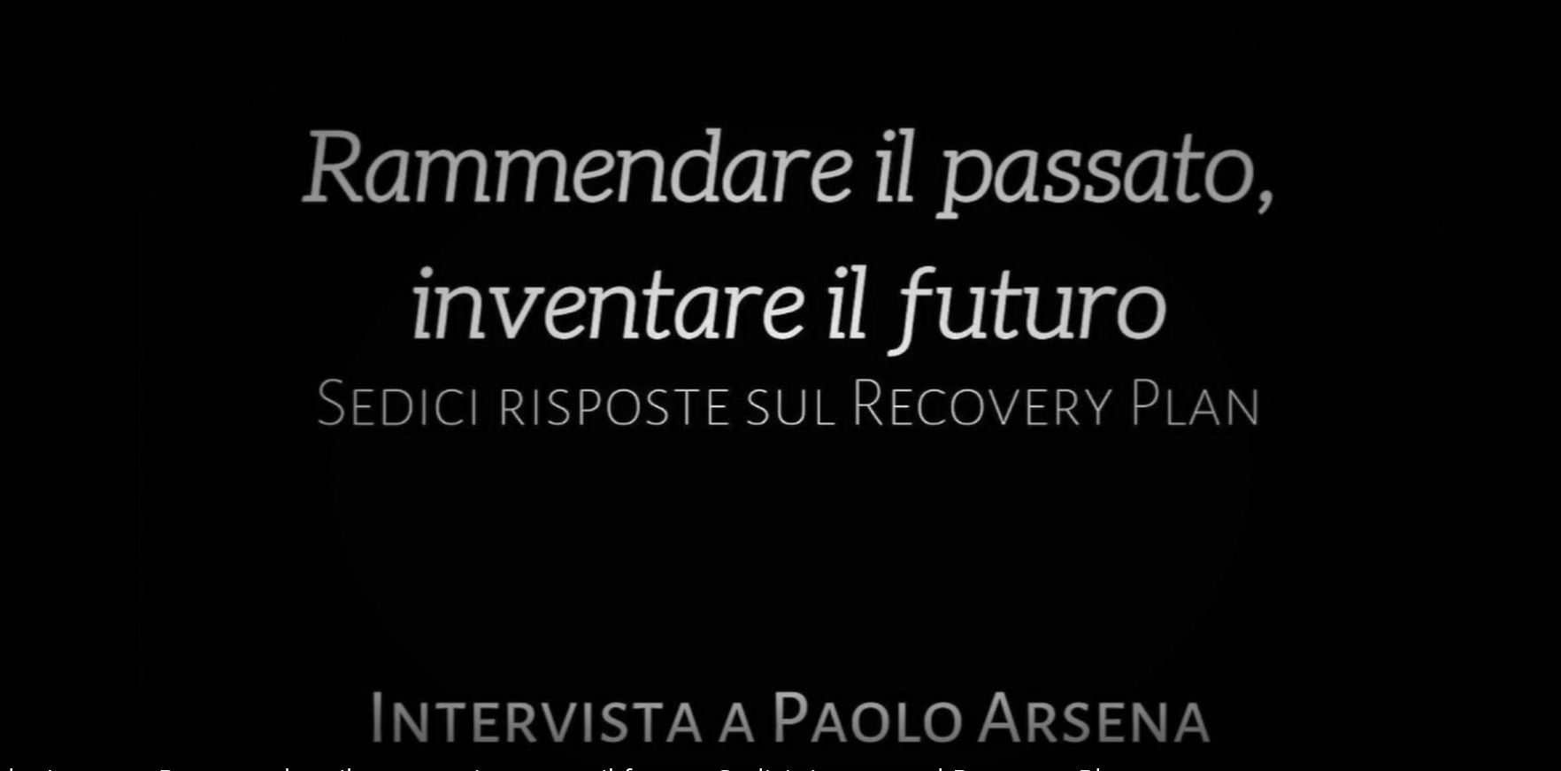 INTERVISTA - Rammendare il passato, inventare il futuro - Roma Ricerca Roma