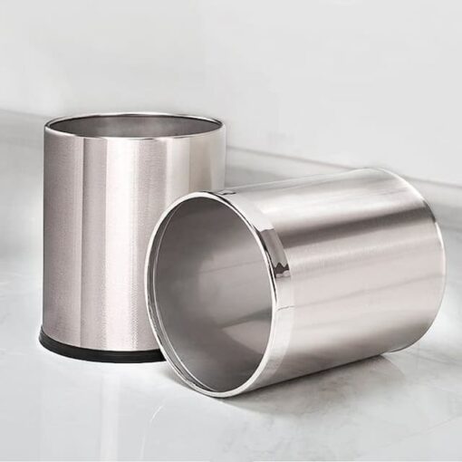 Thùng rác inox ngoài trời - Chống nắng, mưa, bền bỉ