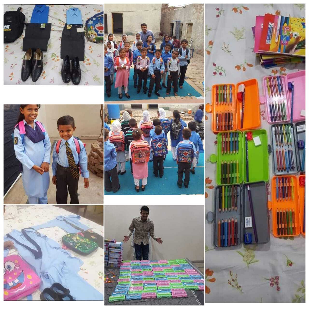 Distribution of Uniform, Bags, Books