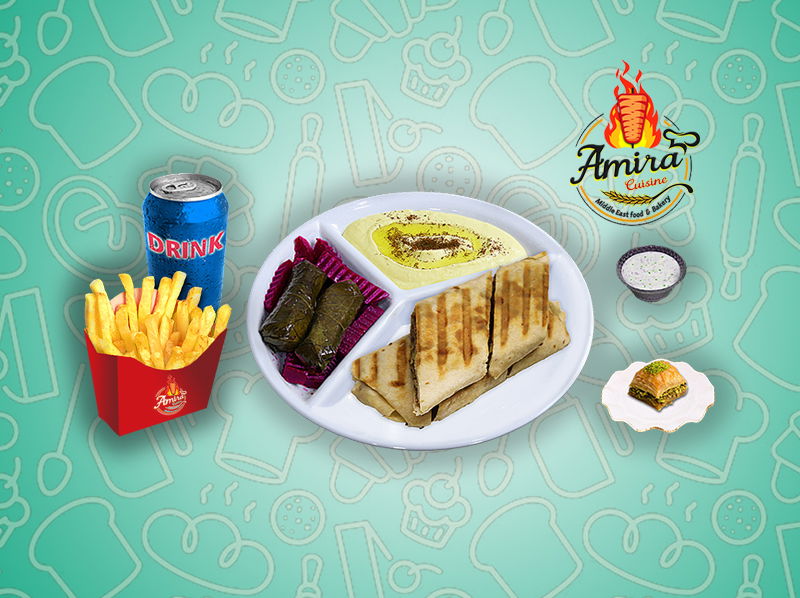 Falafel - Gyro - Chicken or Beef Shawarm - Lamb or Chicken Kebab