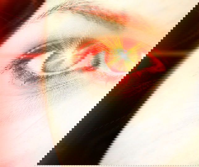 Ojos quemados por el sol