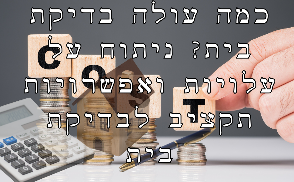 עלות בדק בית - ניתוח על מחירי בדק בית ואפשרויות תקציב לבדיקת בית