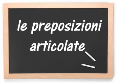 Le preposizioni articolate-esercizi