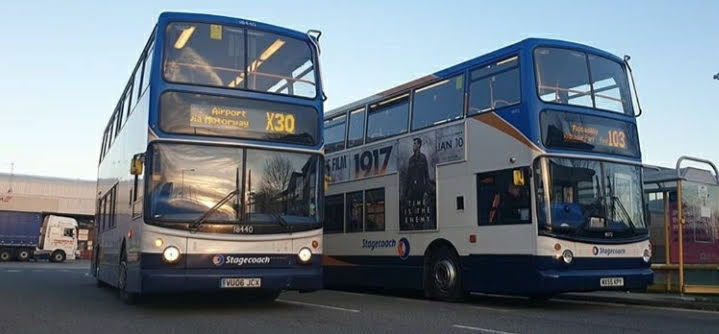 Old buses help out in Manchester