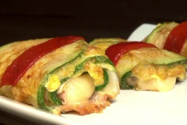 ROLLITOS DE CALABACÍN AL HORNO
