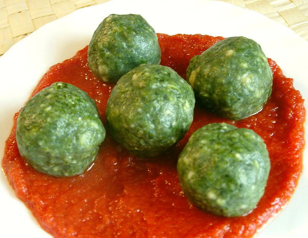 ALBONDIGAS DE ESPINACA Y ARROZ