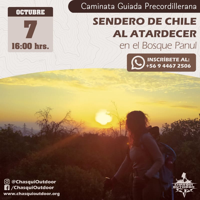 Sendero de Chile al Atardecer